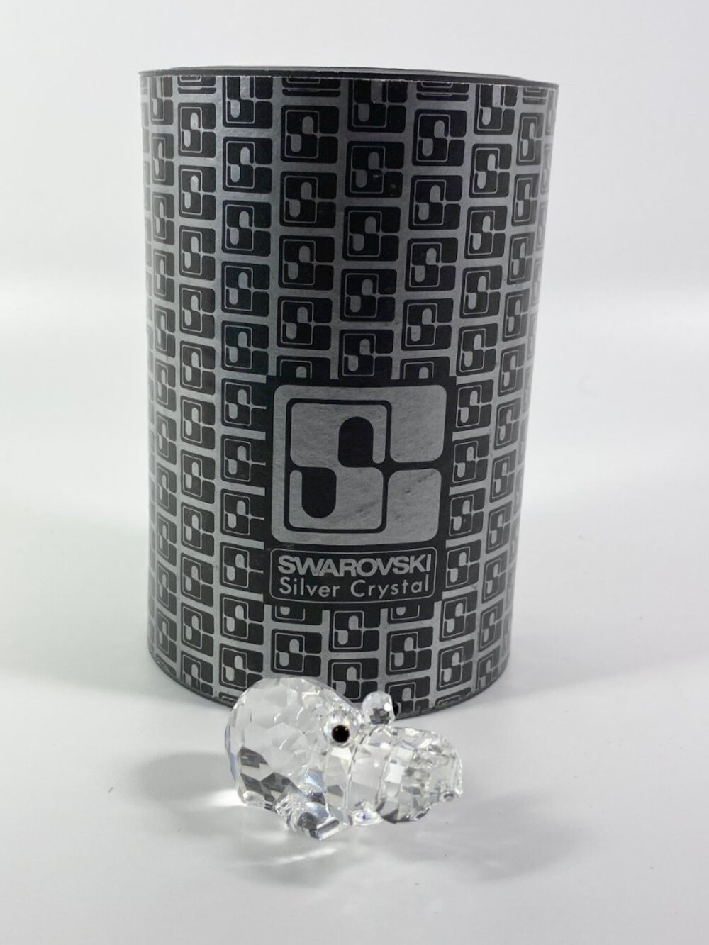 RARE !!Swarovski Crystal Hippo – Large – African Wildlife – with Box